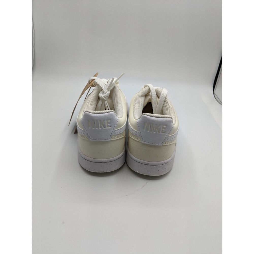 Nike Women's Court Vision Low Next Nature, White Black Pale Ivory, 7.5 Medium US - Picture 4 of 10